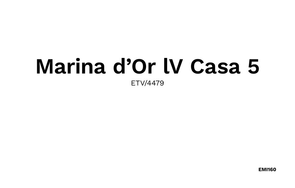 Location de vacances - Marina d'Or lV Casa 5, Cala dOr , Espagne - EMI160 25
