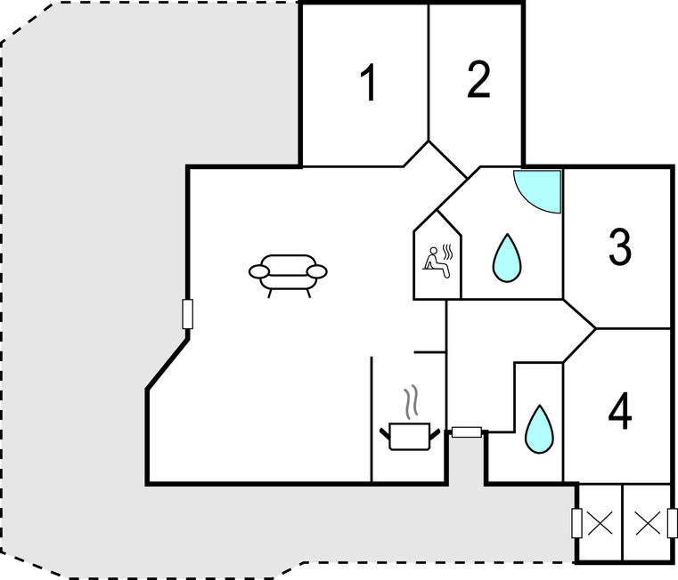 Semesterhus - Loddenhøj Strand , Danmark - F07635 