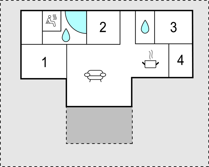 Feriehus - Skovmose Strand , Danmark - F09223 
