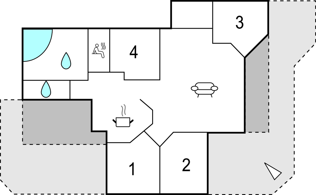 Feriehus - Skovmose Strand , Danmark - F09236 