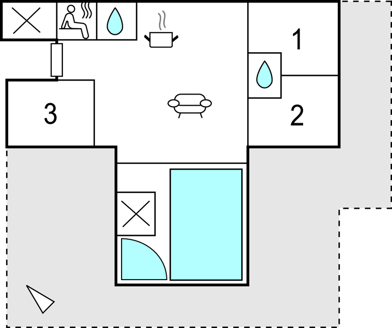 Feriehus - Skovmose Strand , Danmark - F09477 