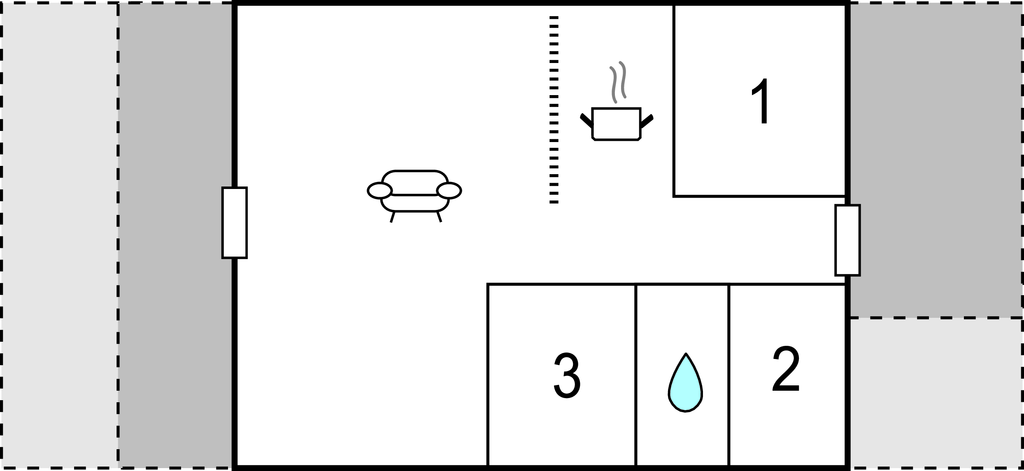 Semesterhus - Skovmose Strand , Danmark - F09538 