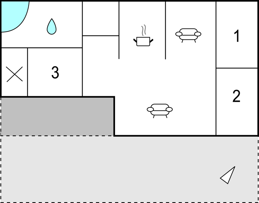 Semesterhus - Skovmose Strand , Danmark - F09186 