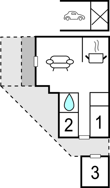 Feriehus - Skovmose Strand , Danmark - F09277 