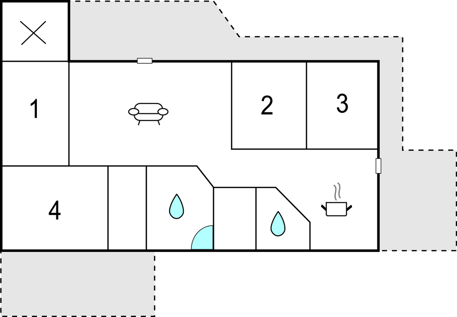 Feriehuse - Skovmose Strand , Danmark - F09298 