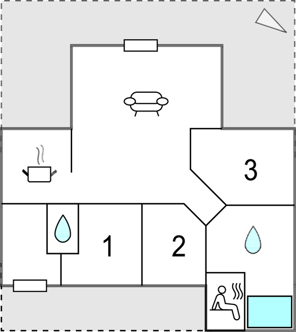 Feriehus - Skovmose Strand , Danmark - F09459 