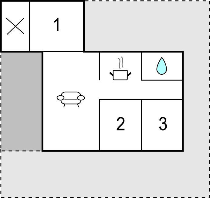 Semesterhus - Skovmose Strand , Danmark - F09537 