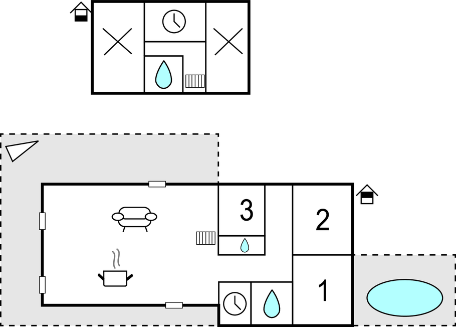 Ferienhaus - Nessa , Frankreich - FKO253 