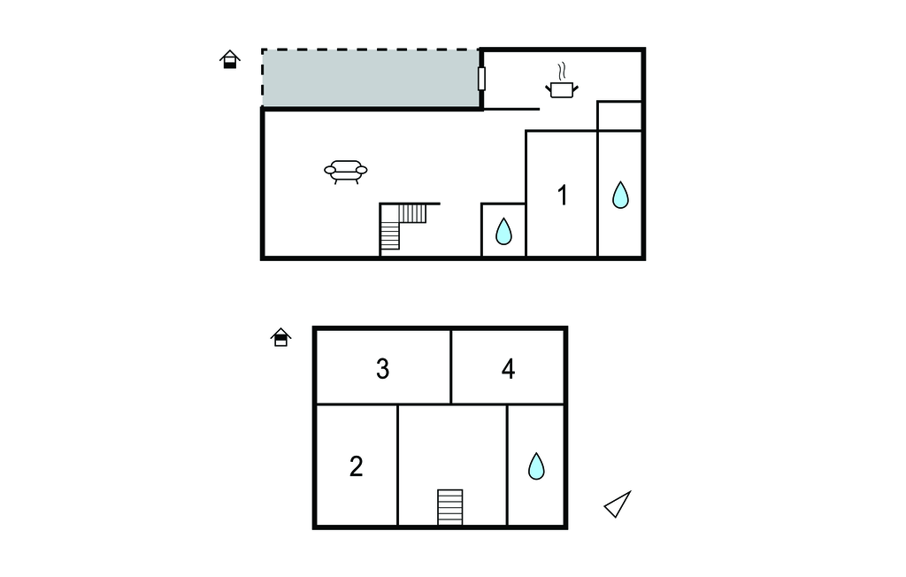 Ferienhaeuser - Borgo , Frankreich - FKO715 