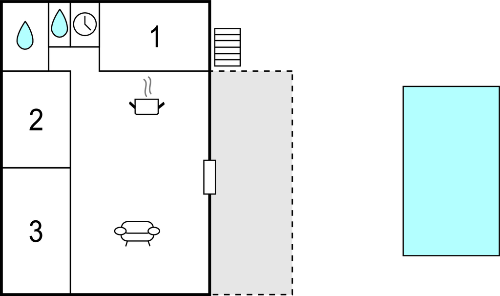 Feriehuse - Bordezac , Frankrig - FLG136 