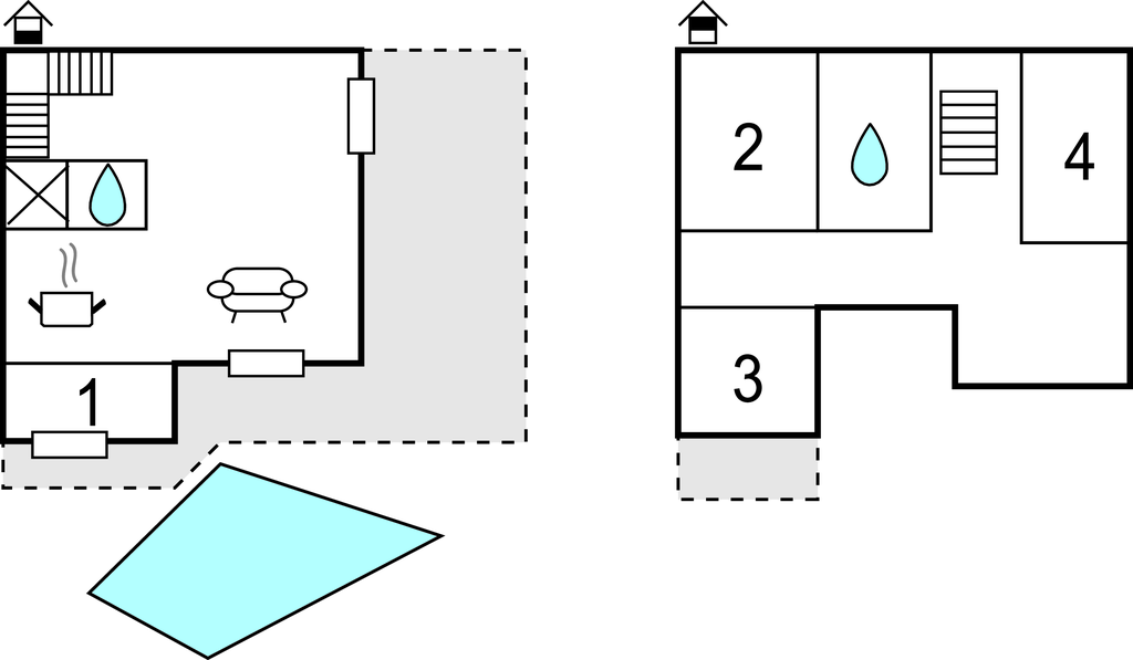 Feriehuse - Sauveterre , Frankrig - FLG604 