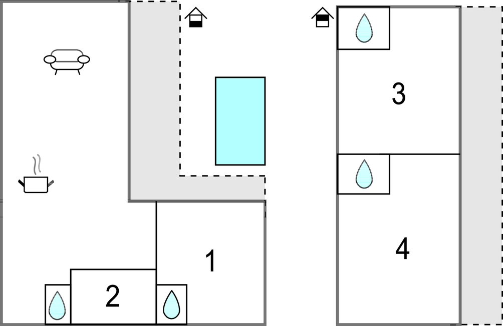 Feriehuse - Villevieille , Frankrig - FLG864 