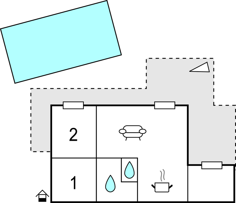 Feriehuse - Prades sur Vernazobre , Frankrig - FLH309 