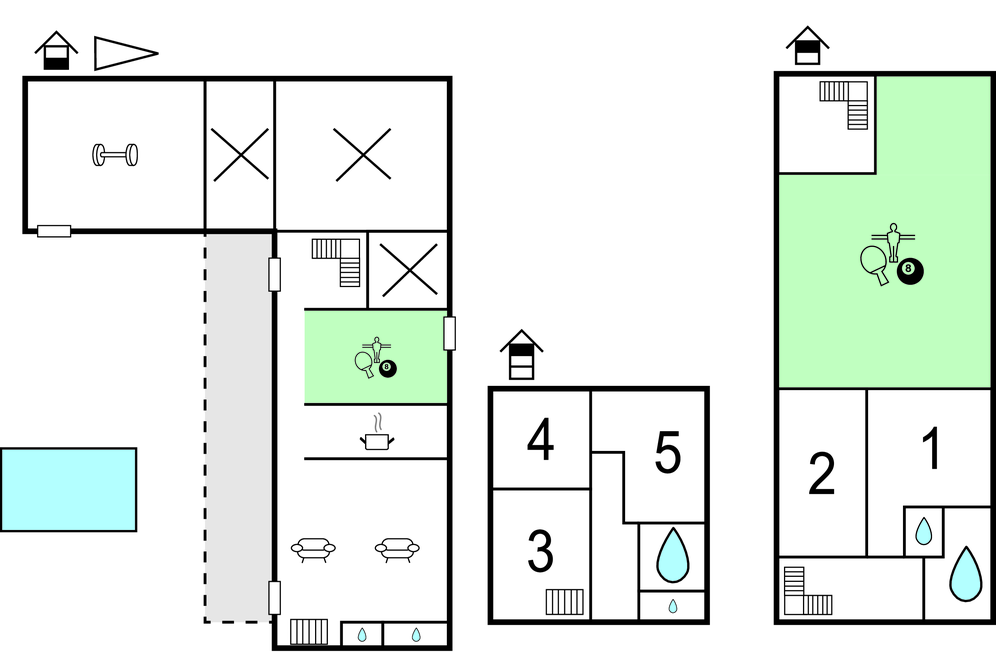 Feriehuse - Quiestède , Frankrig - FNP035 
