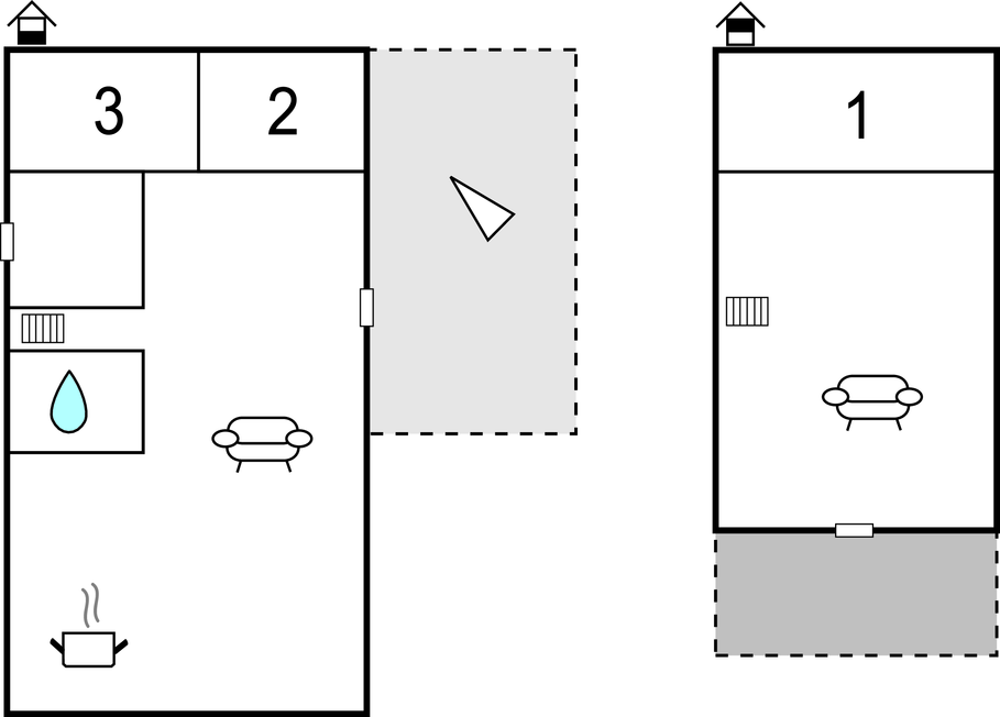 Feriehuse - Vindebæk/Møn , Danmark - G1084 