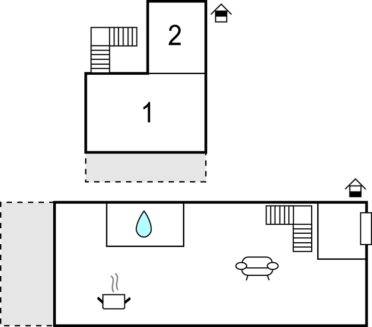 Feriehuse - Rudkøbing , Danmark - G11190 