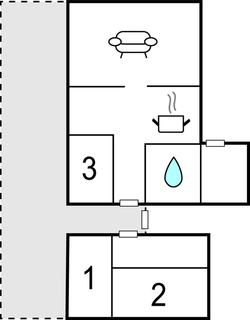 Ferienhaus - Bakkebølle Strand , Dänemark - G1150 