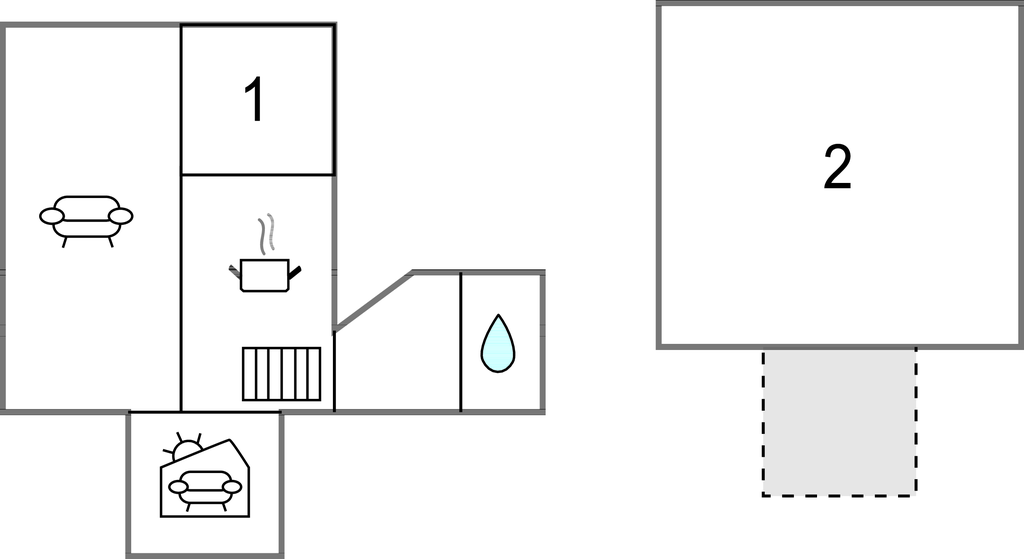 Feriehuse - Rudkøbing , Danmark - G11242 