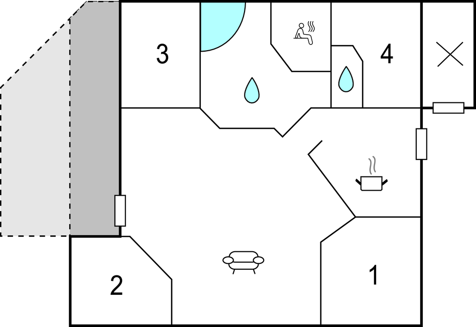 Ferienhaus - Hasle , Dänemark - H0021 