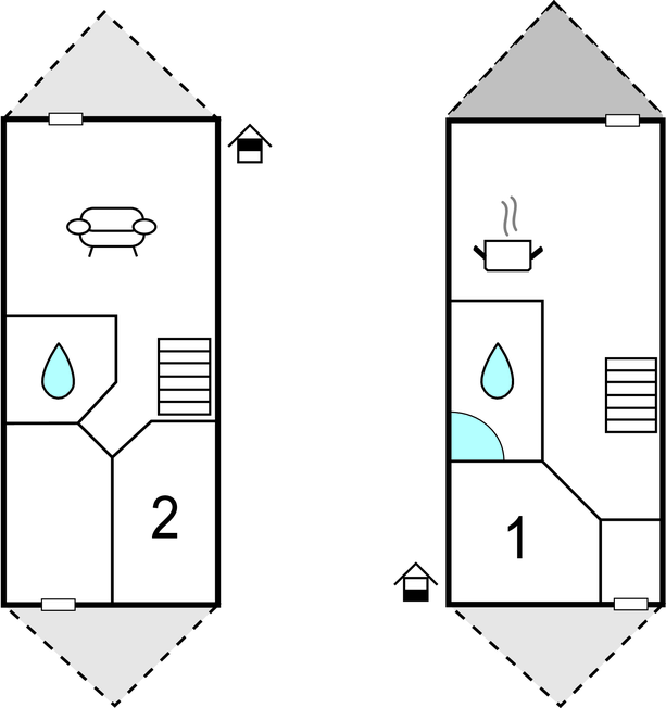 Feriehuse - Hasle Marina , Danmark - H0100 