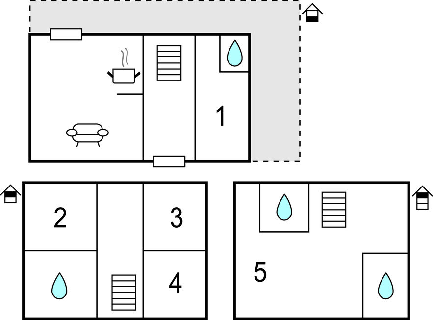 Feriehuse - Bergen aan Zee , Holland - HNH557 