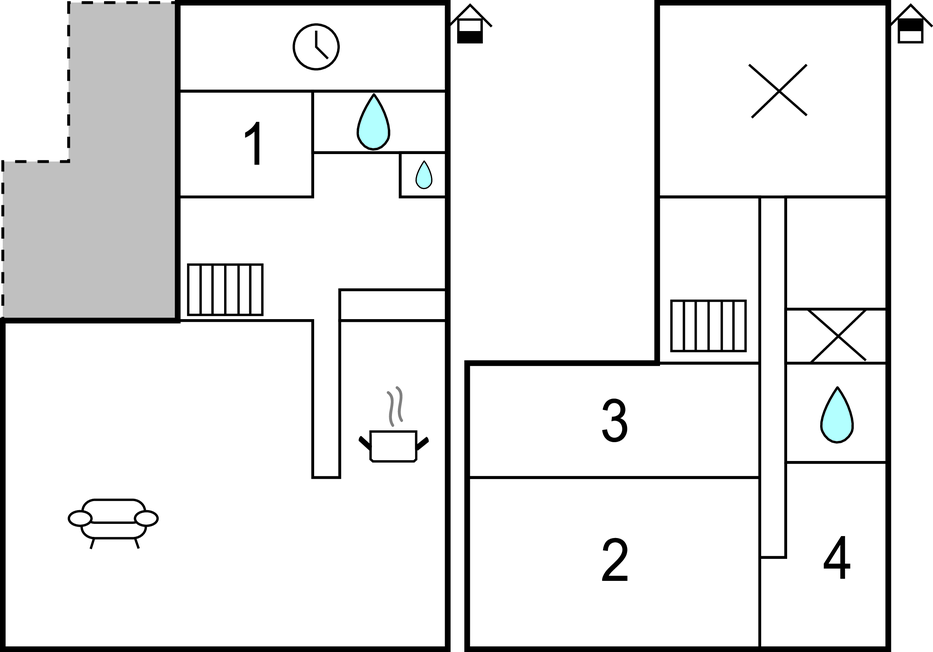 Feriehuse - Groede , Holland - HZE089 