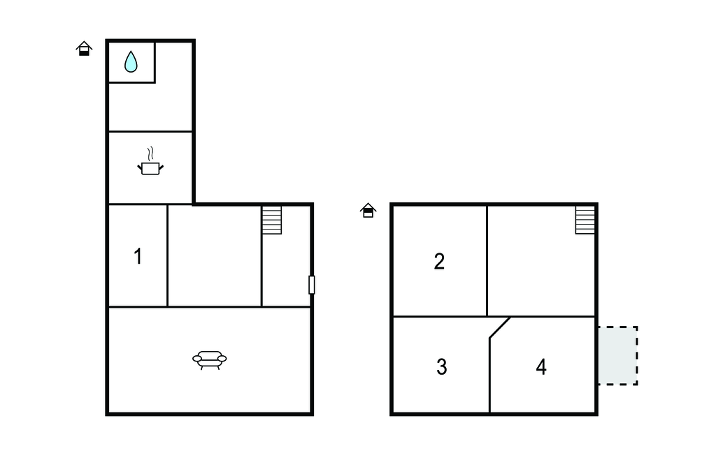 Feriehuse - Gudhjem , Danmark - I57513 