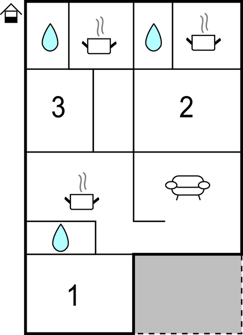 Ferienwohnung - Trappeto , Italien - ISP370 