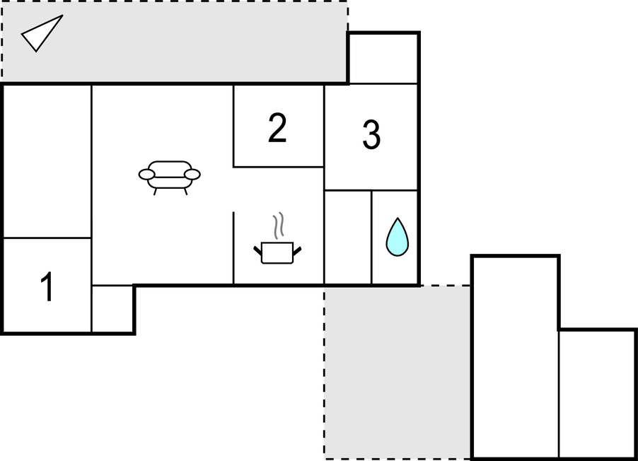 Semesterhus - Hummingen , Danmark - K10518 