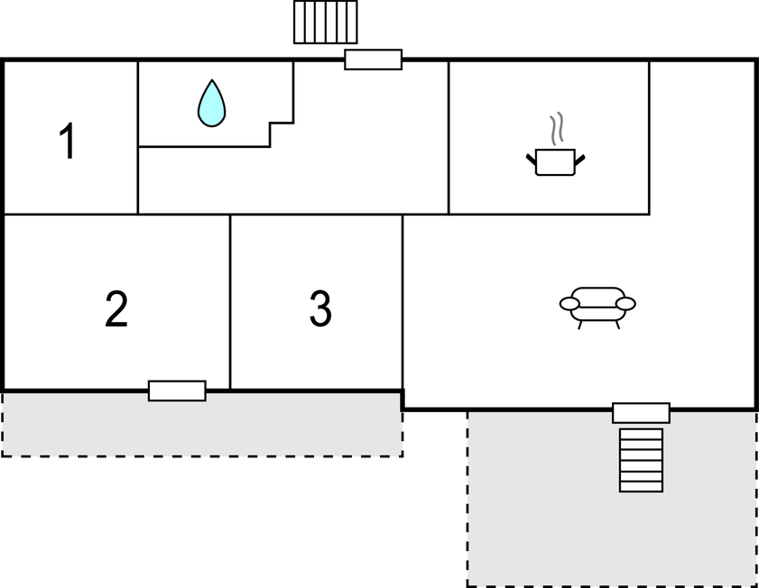 Feriehuse - Eidfjord/Hardangerfjorden , Norge - N19376 