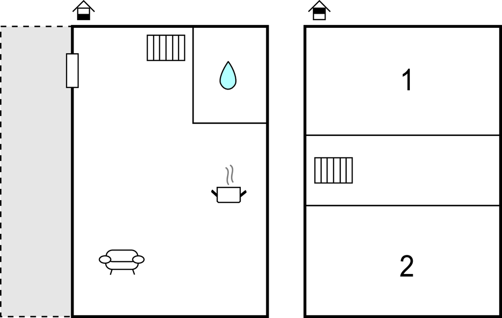 Feriehuse - Pobierowo , Polen - PPO740 