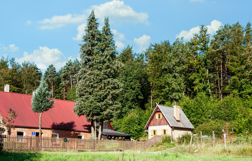 Dit vakantiehuis ligt in het pittoreske dorpje Wejherowo en in het hart van het bos.

Het vakantiehuis is praktisch en comfortabel ingericht en ligt op een terrein dat gedeeld wordt met de huiseigenaa..