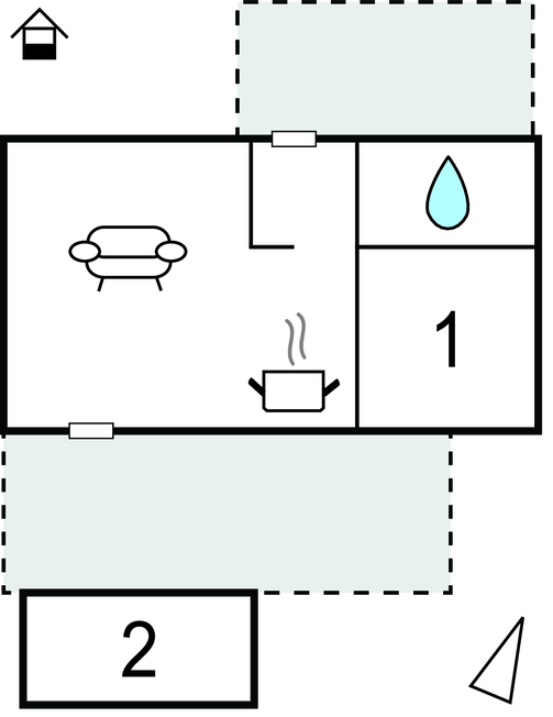 Feriehuse - Glommen/Falkenberg , Sverige - S16403 