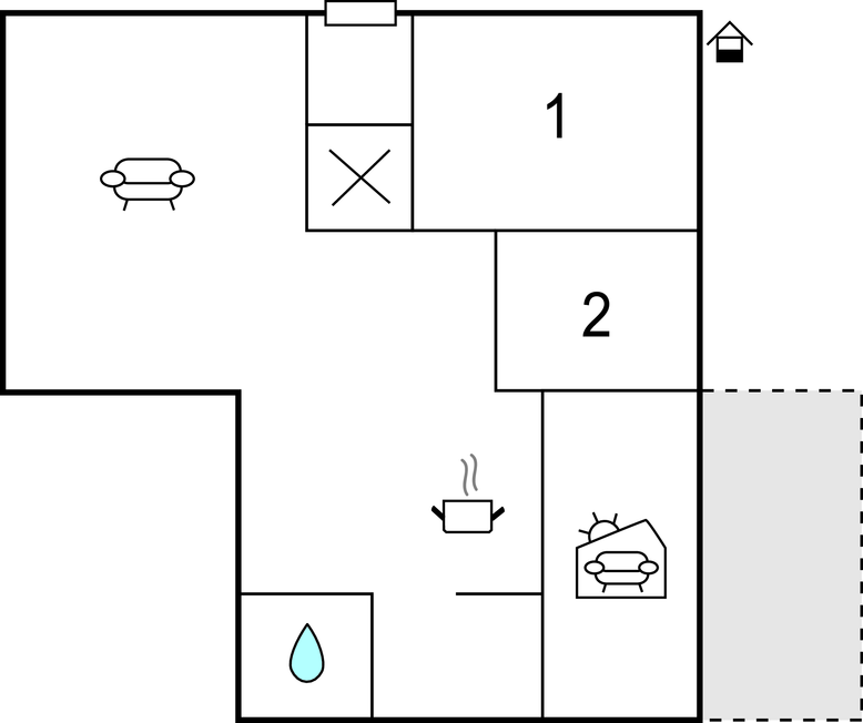Feriehus - Ryd , Sverige - S25336 