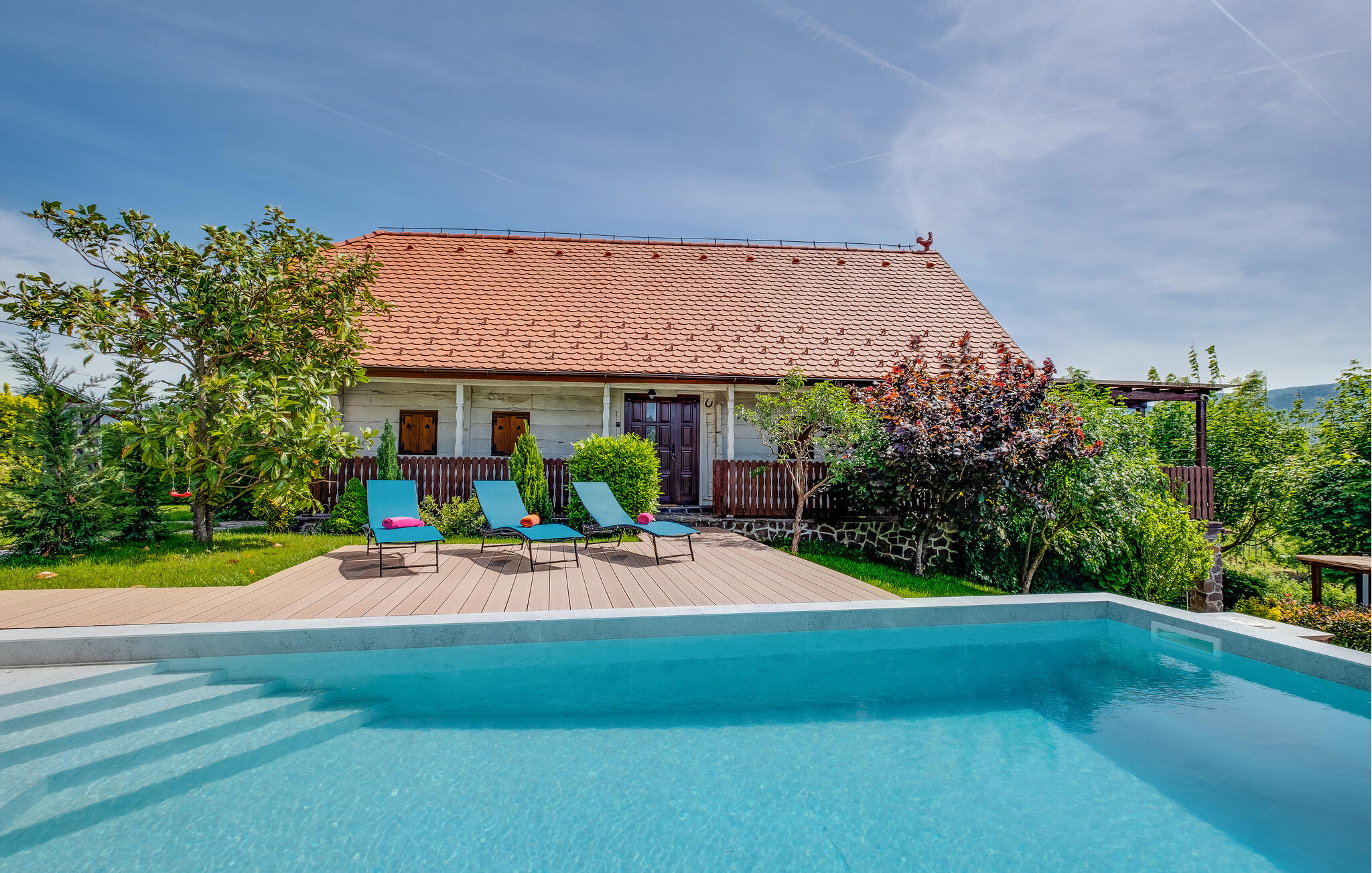 Vakantiehuis met privé zwembad in Zagreb-Jakovlje (Kroatië) voor 5 personen