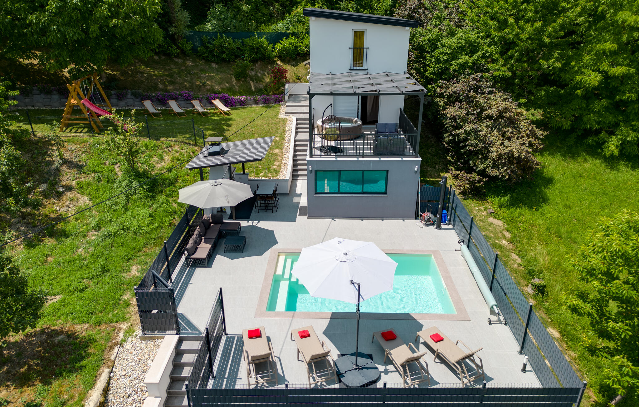 Vakantiehuis met privé zwembad in Krapina-Podgorje Bistricko (Kroatië) voor 8 personen