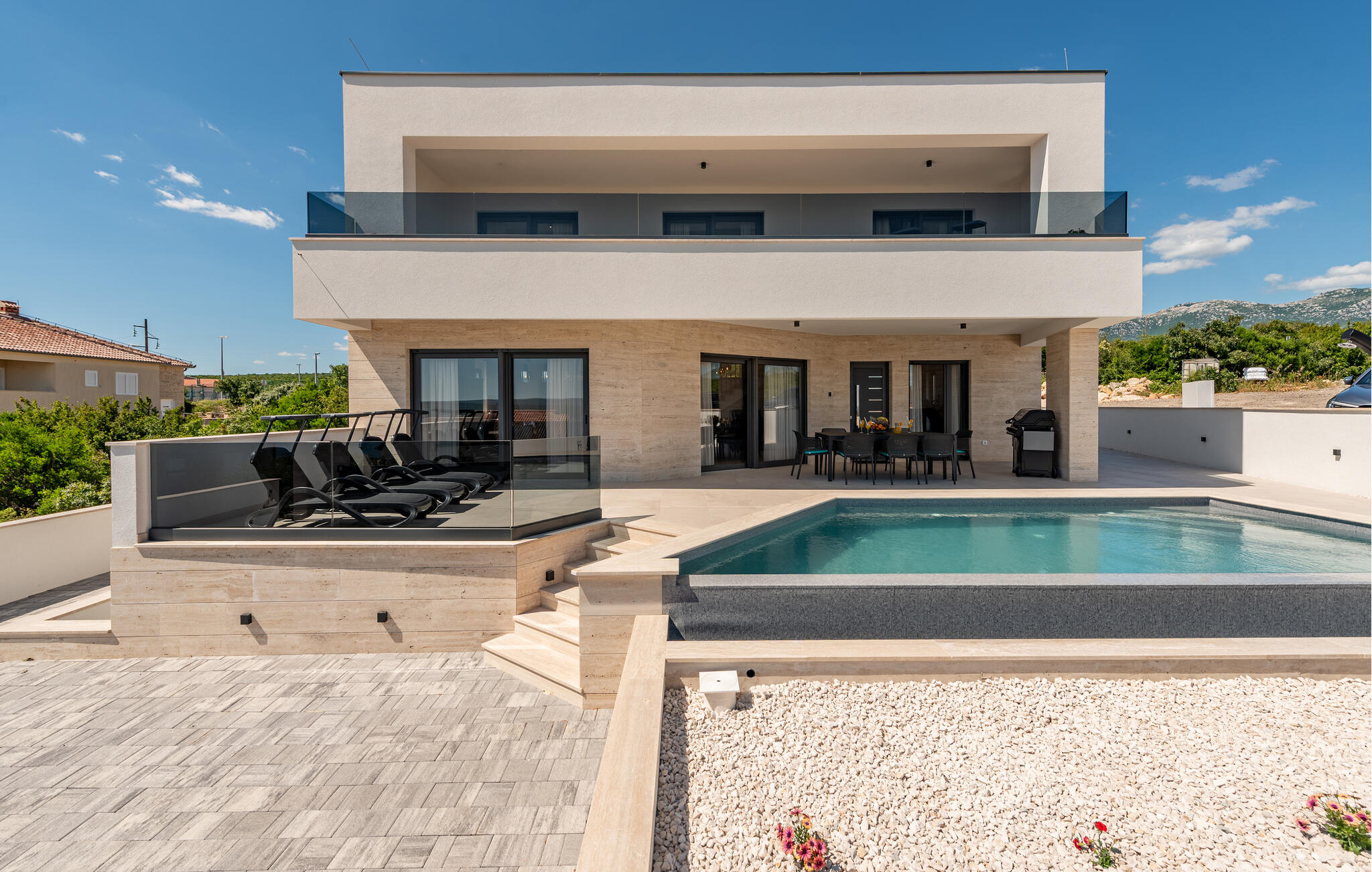 Vakantiehuis met privé zwembad in Zadar - Maslenica (Kroatië) voor 6 personen