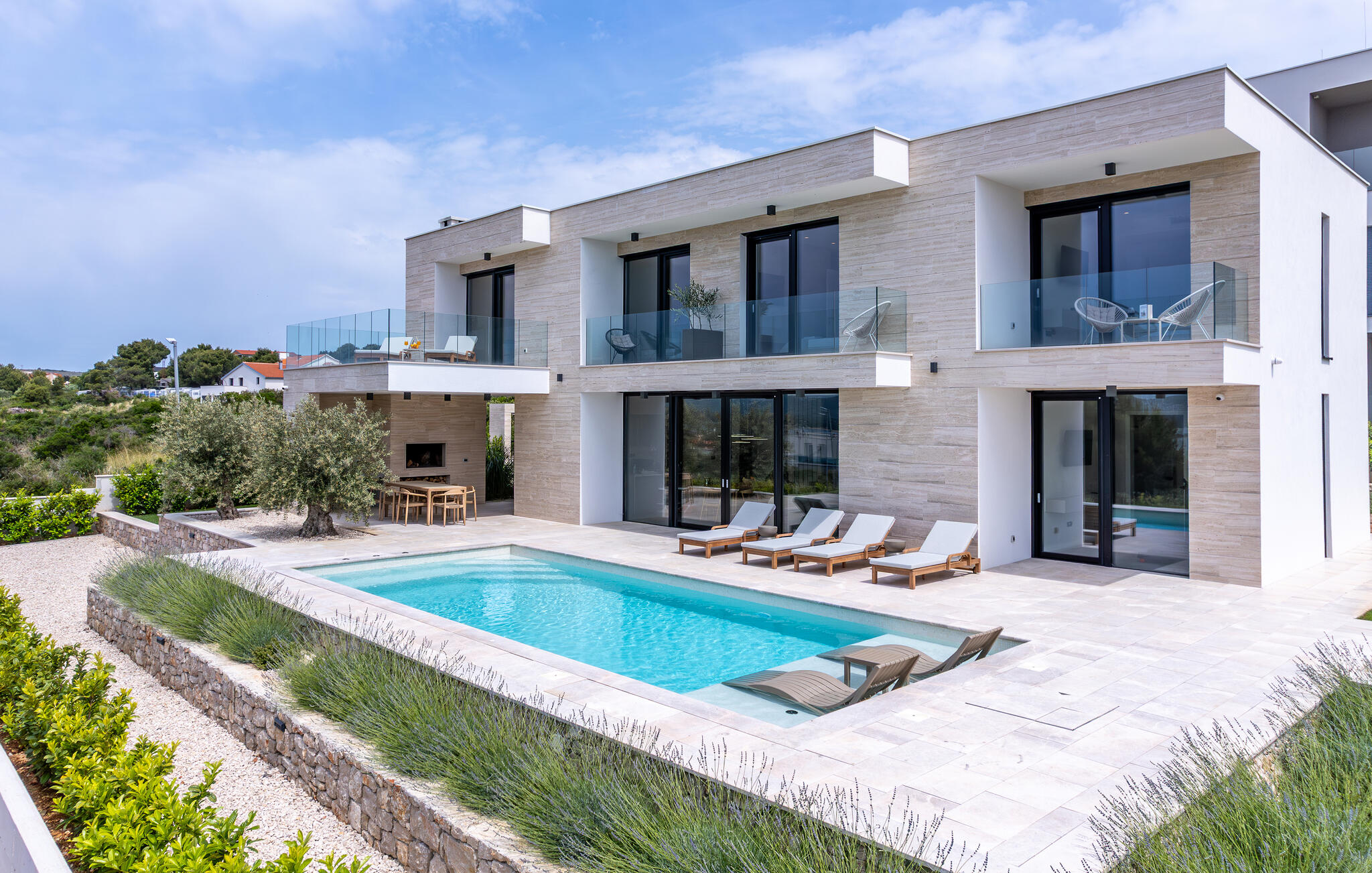 Vakantiehuis met privé zwembad in Biograd-Sveti Filip i Jakov (Kroatië) voor 8 personen