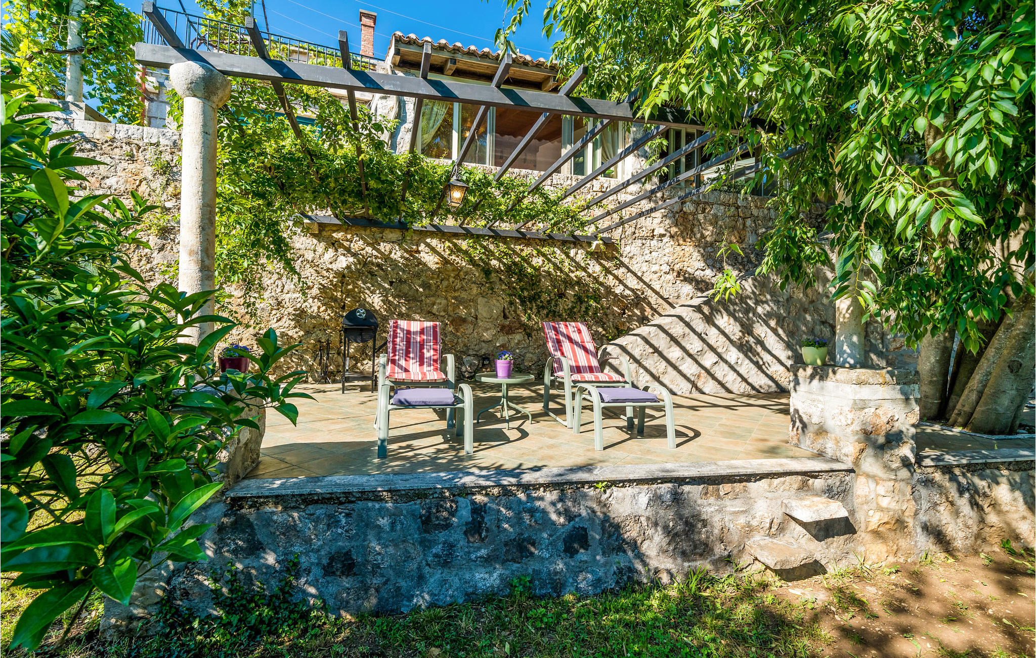 Vakantiehuis met omheinde tuin in Dubrovnik (Kroatië) 1 hond is welkom