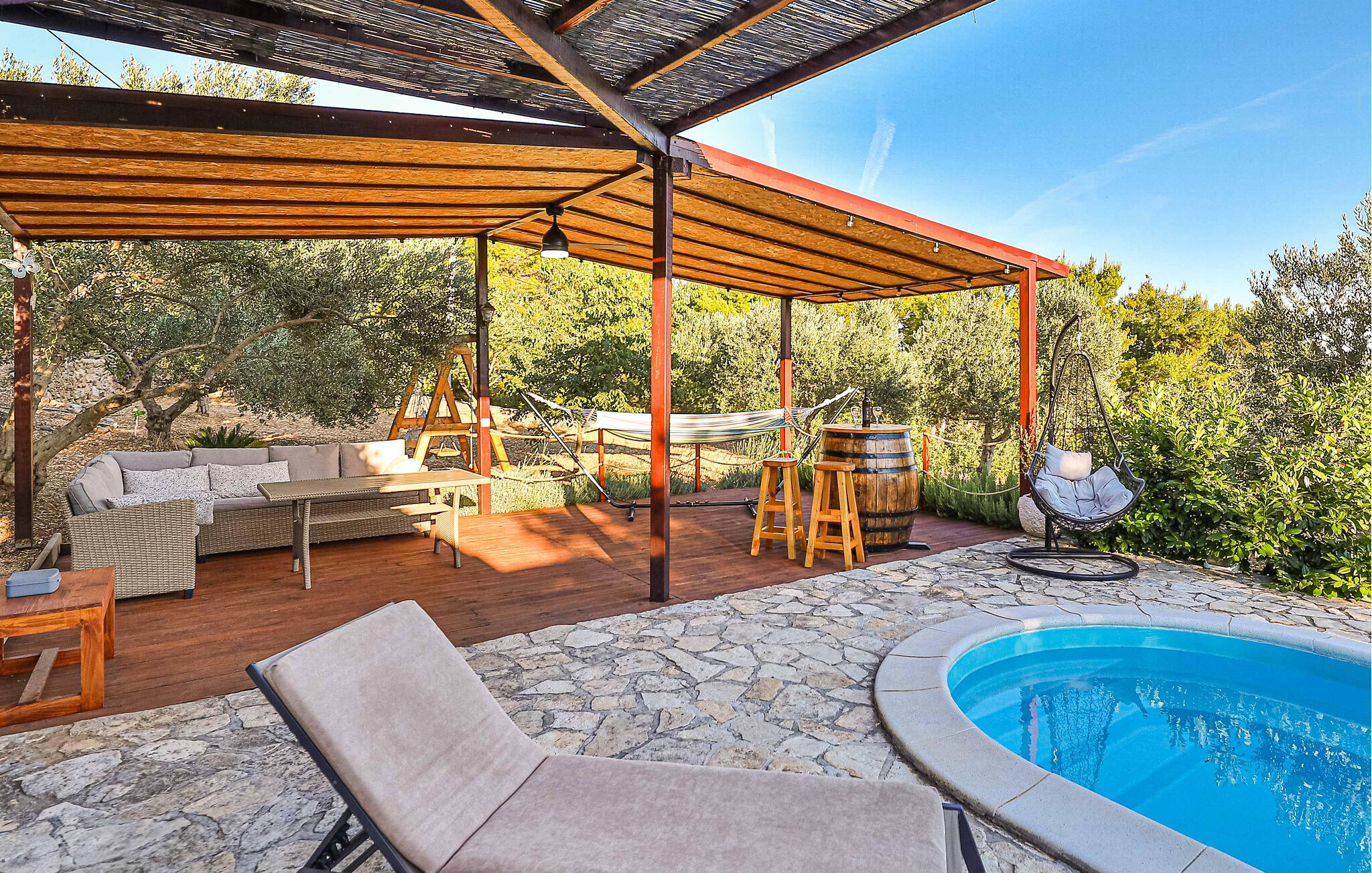 Vakantiehuis met privé zwembad in Trogir-Kastel Kambelovac (Kroatië) voor 5 personen