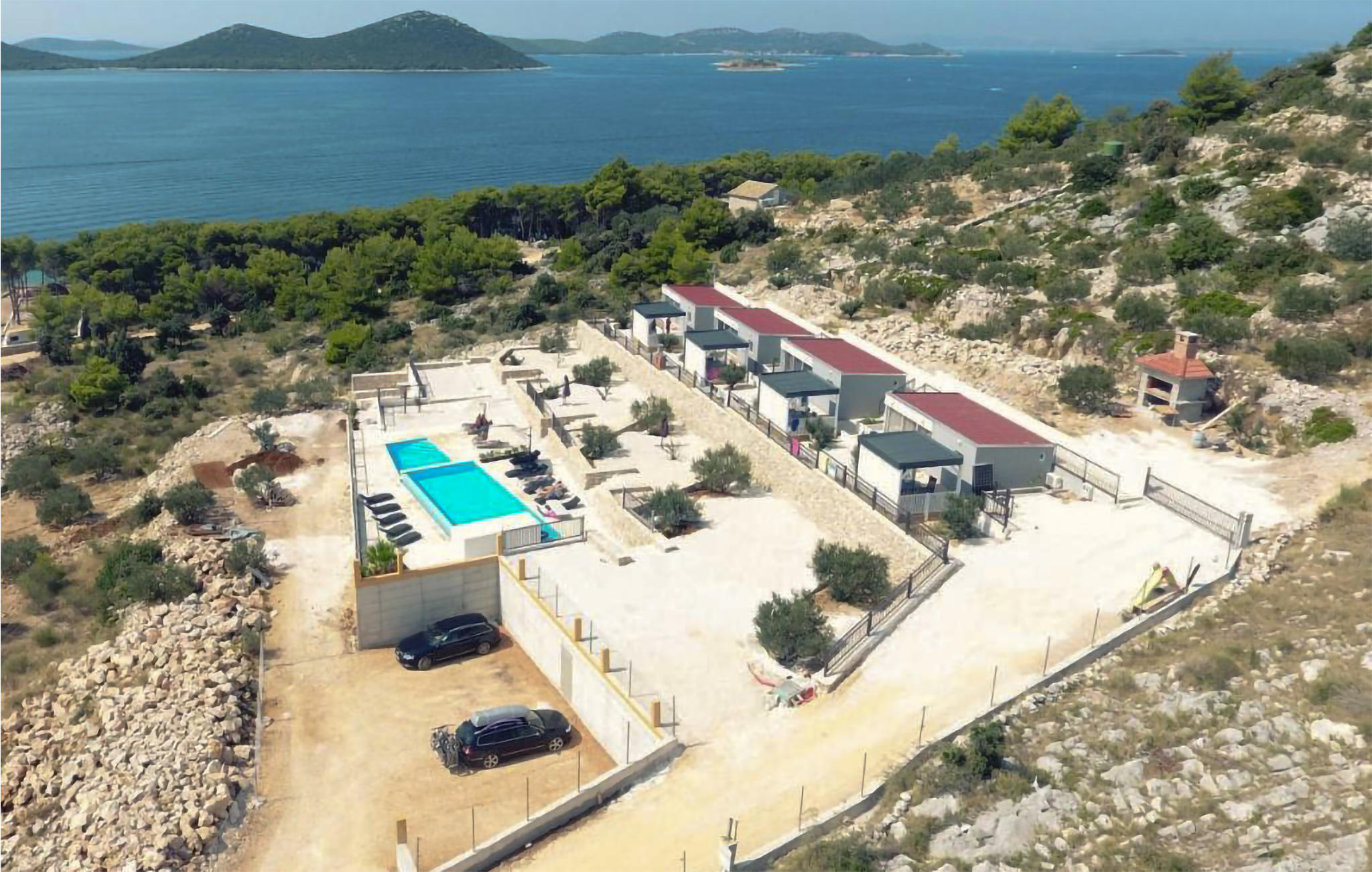 Vakantiehuis met zwembad in Biograd - Drage (Kroatië) voor 4 personen
