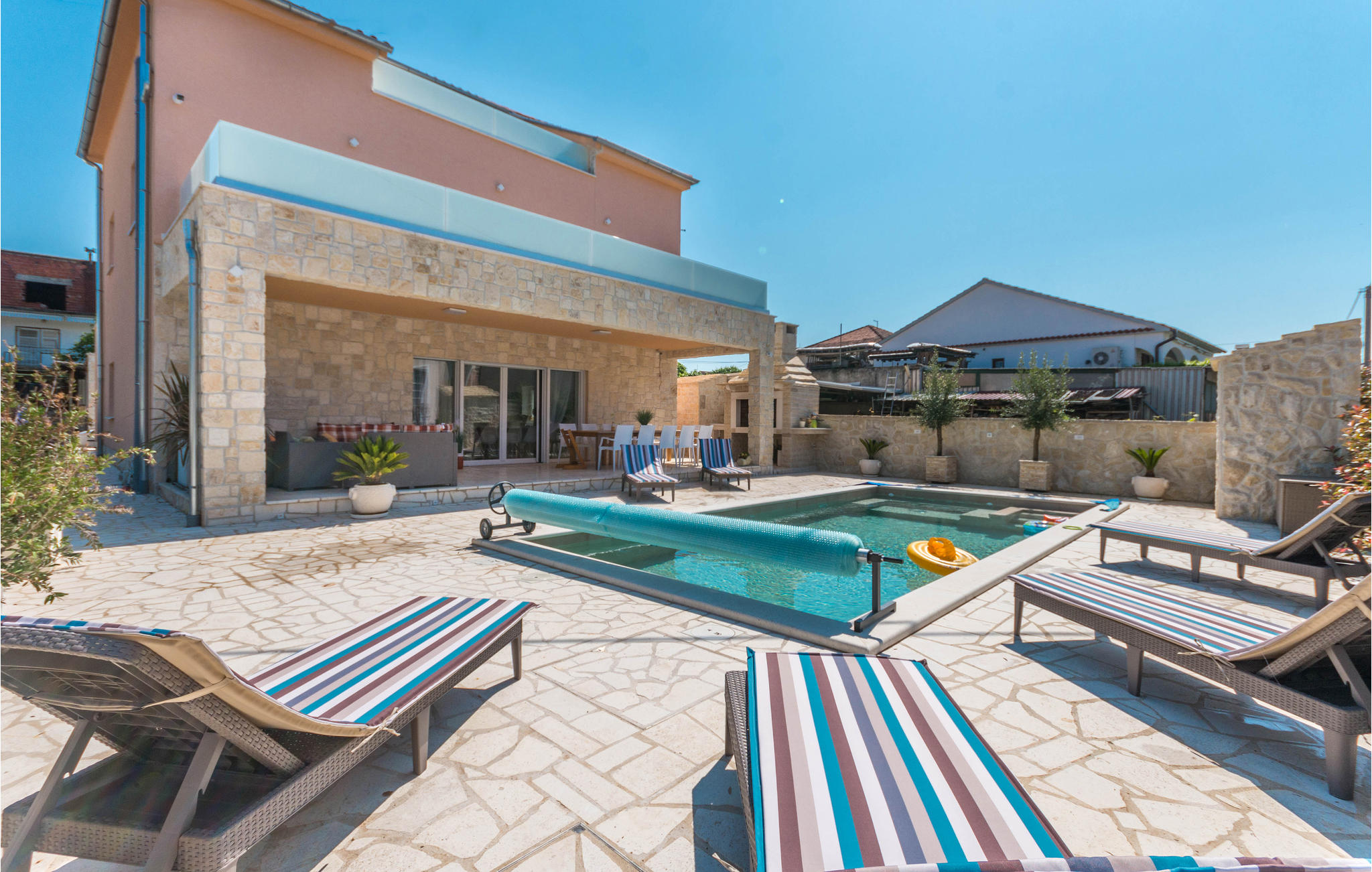 Vakantiehuis met privé zwembad in Biograd-Turanj (Kroatië) voor 6 personen