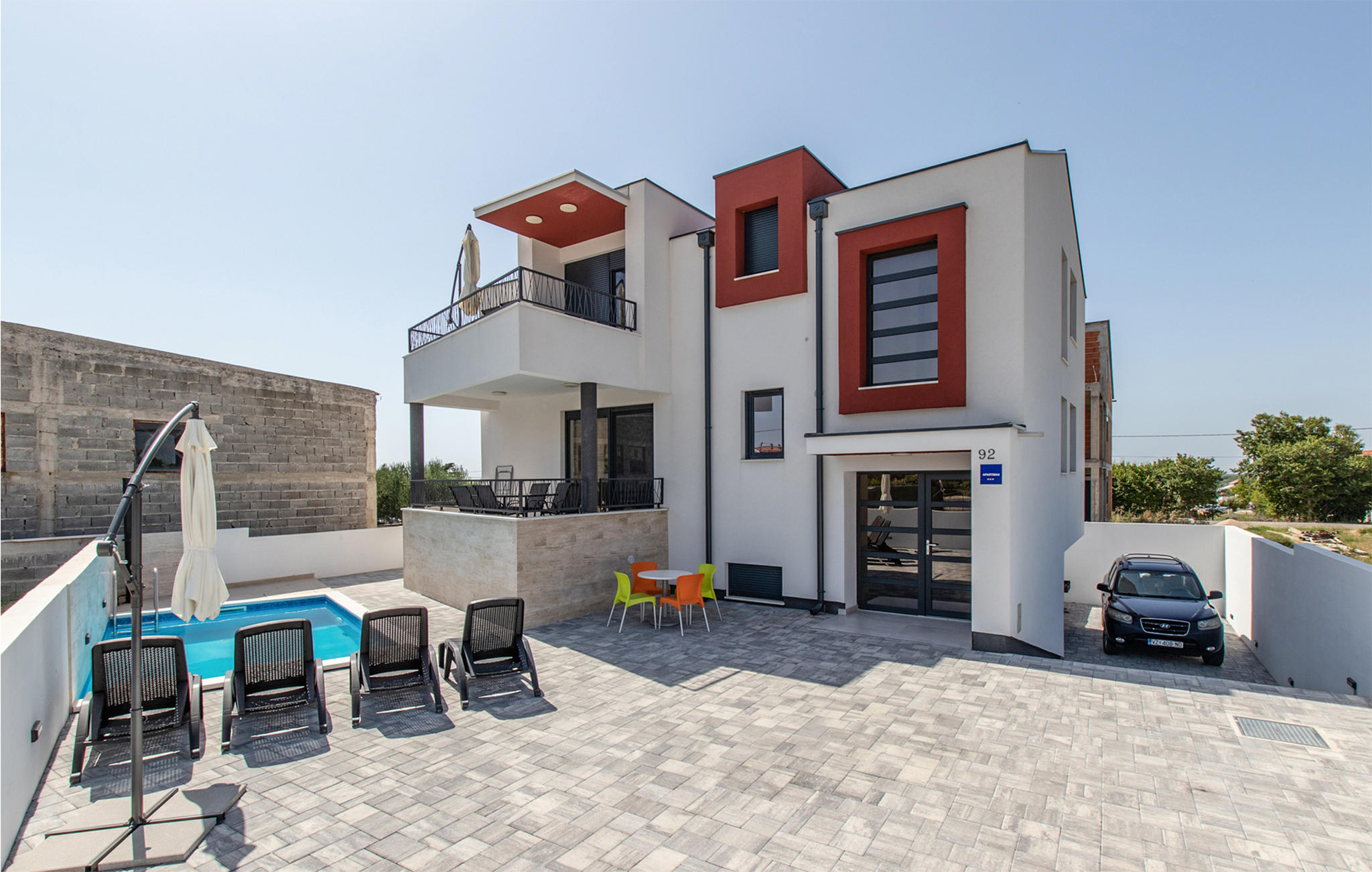 Vakantiehuis met zwembad in Nin - Vrsi (Kroatië) voor 6 personen