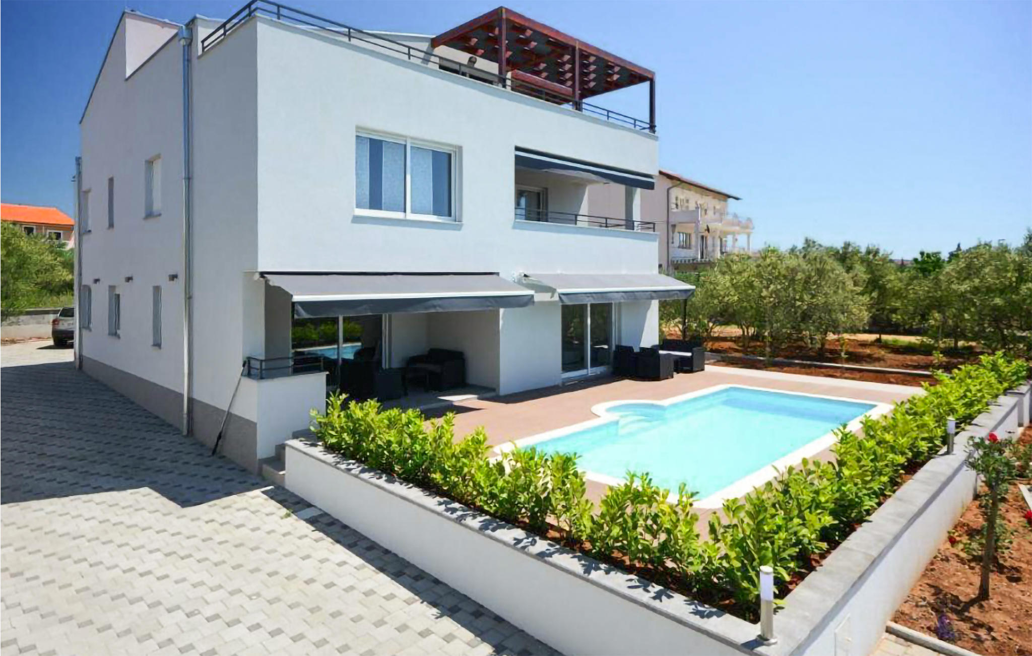 Vakantiehuis met zwembad in Biograd-Turanj (Kroatië) voor 4 personen