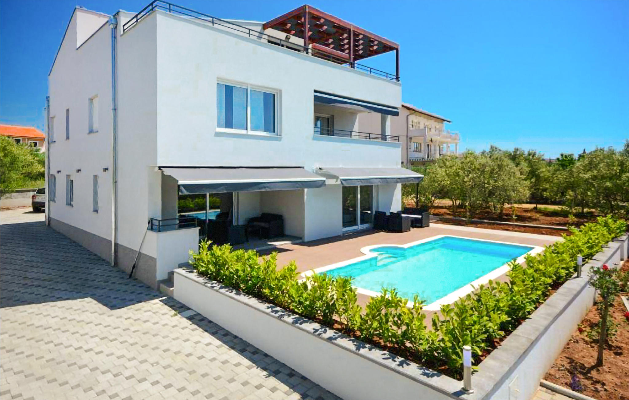 Vakantiehuis met zwembad in Biograd-Turanj (Kroatië) voor 4 personen