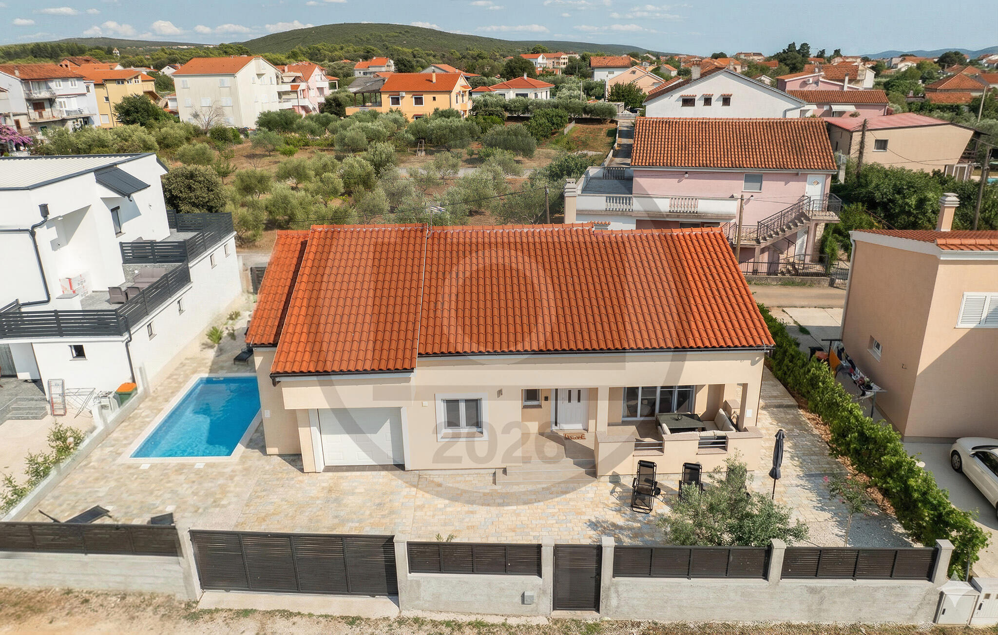 Vakantiehuis met privé zwembad in Zadar - Sukosan (Kroatië) voor 5 personen