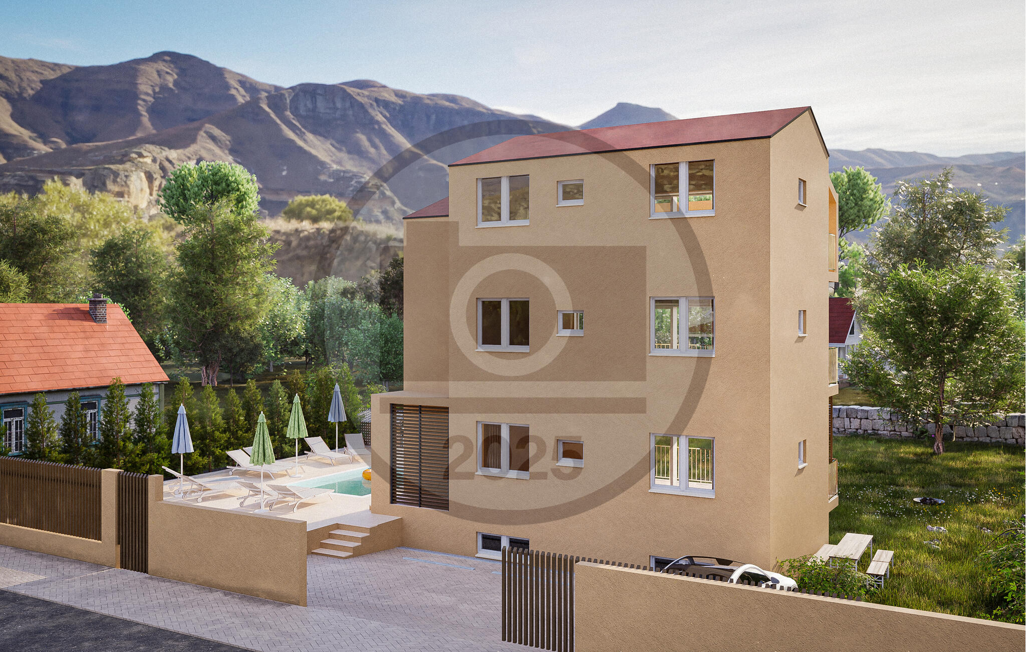 Vakantiehuis met zwembad in Starigrad Paklenica-Starigrad (Kroatië) voor 4 personen