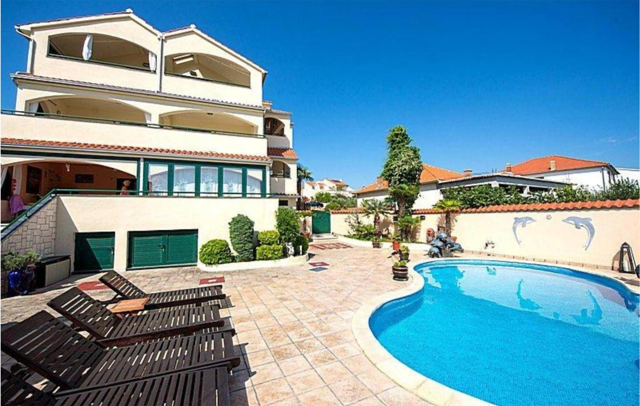 Vakantiehuis met zwembad in Vodice (Kroatië) voor 4 personen