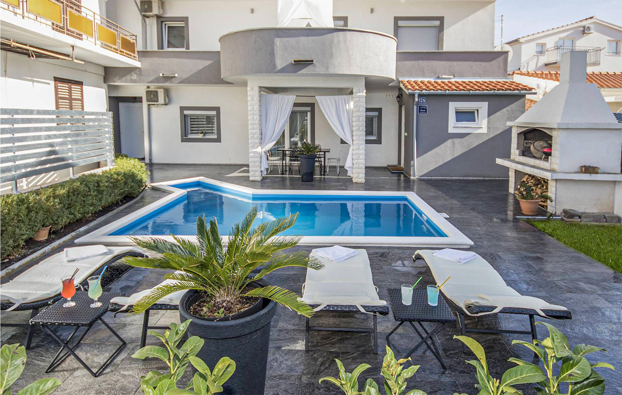 Vakantiehuis met privé zwembad in Vodice (Kroatië) voor 8 personen