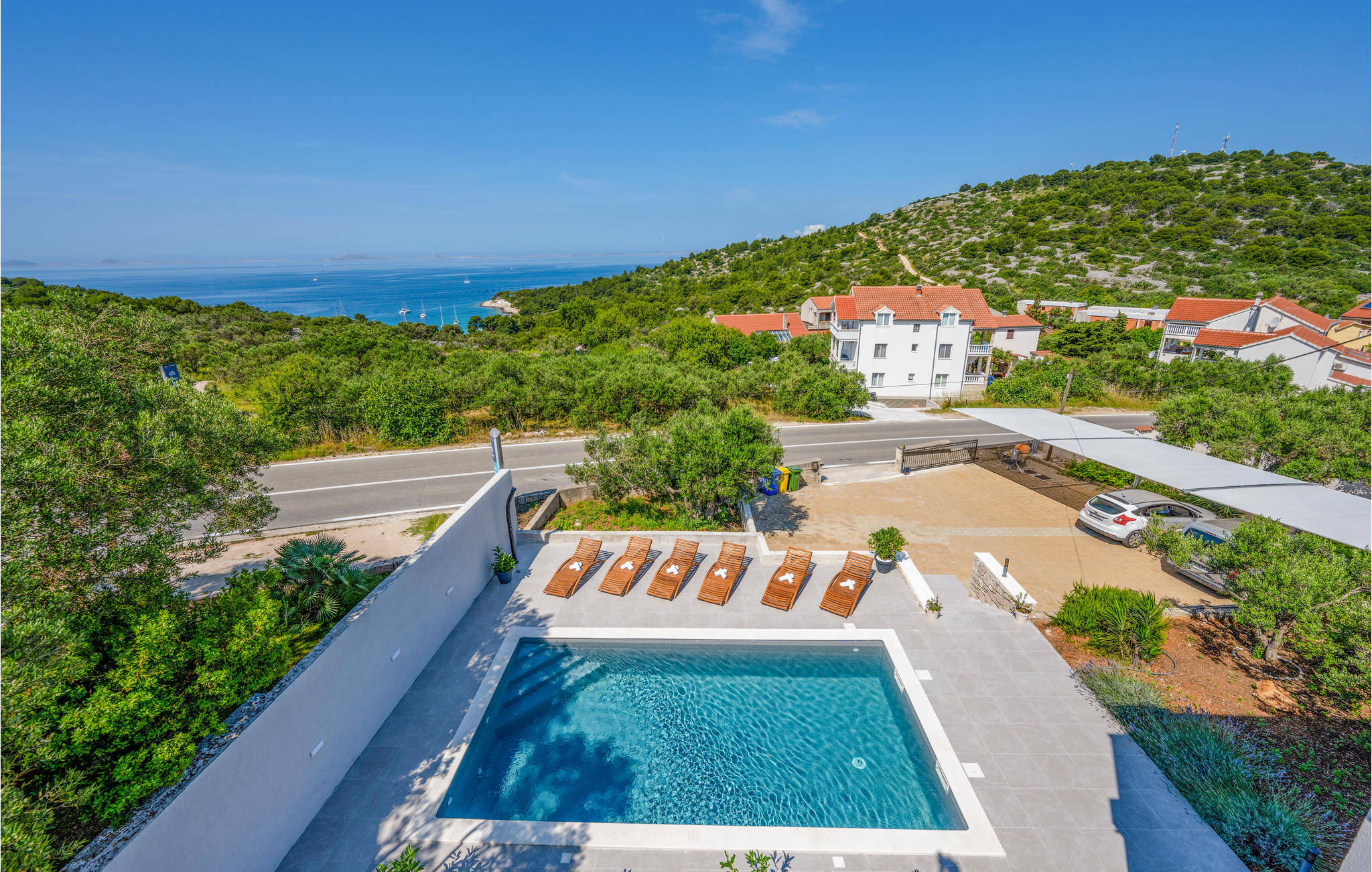 Vakantiehuis met zwembad in Murter (Kroatië) voor 6 personen